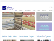 Tablet Screenshot of midasfabric.com